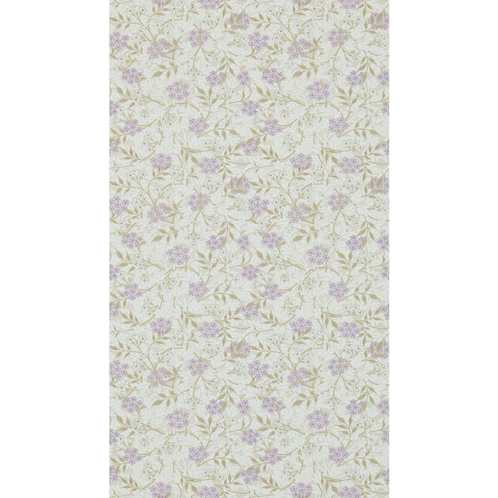 Jasmine Wallpaper 214723 by Morris & Co in Lilac Olive